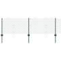 Tvora su stulpais Žalia 0,6 x 10 m Plienas ir PVC
