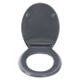 Klozeto dangtis DU07 lėtas dark grey