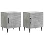 Šalia lovos spintelė 2 pcs Betono pilka 43 x 34,5 x 50 cm