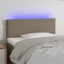 Galvūgalis su LED, taupe spalvos, 90x5x78/88cm, audinys