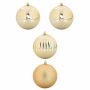 Kalėdinės Teppinėrų rinkinys XXL 4 pcs Auksinė Plastmasė