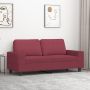 Dvivietė sofa, raudonojo vyno spalvos, 140cm, audinys