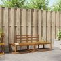 Lauko sofos komplektas 2 pcs Natūrali 182,5 x 63 x 73 cm