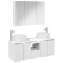 Vonios spintos komplektas 4 pcs Balta 103,5 x 15,5 x 70 cm
