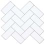 Žuvies kaulo plytelė 50 pcs Balta pilka 30 x 30 cm
