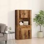 Highboardas Sena mediena 80 x 33 x 150 cm Apdirbta mediena