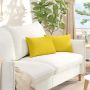 Sofa Pagalvės 2 pcs Šviesi geltona 50 x 30 cm audinys