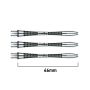 Smiginio strėlyčių koteliai Winmau Triad Aluminium Shafts medium, juodi