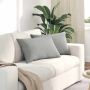 Sofa Pagalvės 2 pcs Šviesiai pilka 60 x 40 cm audinys