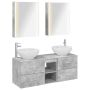 Vonios baldų rinkinys 5 pcs Betono pilka