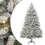 Dirbtinė Kalėdų eglutė Žalia ir balta 240 cm PVC ir metalas