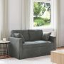 Sofa Tamsiai pilka 138 x 78 x 80 cm Aksomas