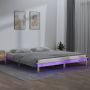 Lovos rėmas su LED, 180x200cm, medienos masyvas, itin didelis
