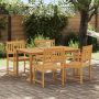 Lauko suolas 4 pcs Natūrali 56 x 55,5 x 90 cm