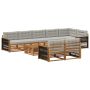 Lauko sofos komplektas su pagalve 9 pcs
