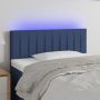 Galvūgalis su LED, mėlynos spalvos, 90x5x78/88cm, audinys