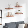 Sieninė lentyna 4 pcs Raudona 40 x 23,5 x 4 cm Apdirbta mediena