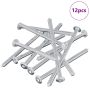 Varžtas 12 pcs Sidabro M6 x 100 mm Plienas