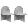 Naktinis staliukas 2 pcs Betono pilka 48 x 49 x 65 cm
