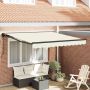 Ištraukiama markizė Kreminė 300 x 250 cm Poliesteris ir Metalas