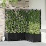 Sodo vazonas 5 pcs Juoda 120 x 120 x 143 cm Plienas