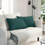 Sofa Pagalvės 2 pcs Tamsiai žalia 60 x 40 cm audinys