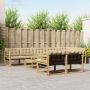 Lauko sofos komplektas 9 pcs Balta ir kreminė 79 x 79 x 37 cm