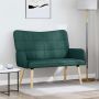 Dviejų vietų sofa Tamsiai žalia 115 x 61 x 87 cm audinys