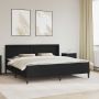 Lovos rėmas su čiužiniu Juoda 180 x 200 cm Dirbtinė oda