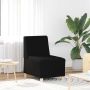 Modulinė sofa be porankių, juoda, 55 cm, audinys