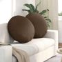 Sėdynių pagalvėlės 2 pcs Ruda Ø80 x 29 cm audinys
