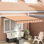 Ištraukiama markizė Geltona ir Oranžinė 350 x 250 cm
