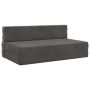 Sulankstomas Sofas-Lova Tamsiai pilka 203 x 152 x 15 cm Aksomas