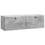 Sieninė TV spintelė Betono pilka 98 x 31 x 30 cm