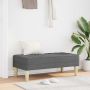 suoliukas su pagalve Tamsiai pilka 113 x 57 x 39 cm audinys