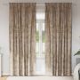 Aksominio tipo užuolaidos 2 pcs šampano 260 x 140 cm Aksomas