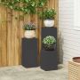 Augalų stovas 3 pcs Juoda Plienas