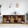 Šoninės lentynos 3 pcs Sena mediena 180 x 35 x 70 cm