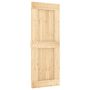 Slankios durys NARVIK Natūrali ir juoda 80 x 210 cm (213,5 cm)