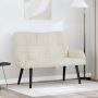 Dviejų vietų sofa Kreminė 115 x 61 x 87 cm Aksomas