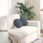Sėdynių pagalvėlės 2 pcs Tamsiai pilka Ø 40 x 13 cm Aksomas