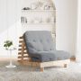 Futono sofa-lova su čiužiniu, 80x206x11cm, pušies masyvas
