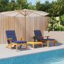 Lauko pagalvė 2 pcs Jūrinė mėlyna 180 x 55 x 7 cm Audinys
