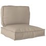 Pallet pagalvių rinkinys 2 pcs Taupe Oksfordo audinys