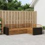 Lauko sofos komplektas 4 pcs Natūrali 255,5 x 176,5 x 73 cm