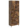 Spintelė 2 pcs Dūminio ąžuolo 66 x 34,5 x 90 cm