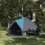 Teepee palapinė su stogu Mėlyna ir Pilka 490 x 410 x 210 cm