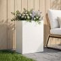 Sodo vazonas Balta 40 x 20 x 40 cm Šaltai valcuotas plienas
