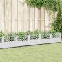 Sodo lovelis su kuoliukais, baltas, 363,5x43,5x43,5cm, PP