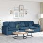 Modulinė sofa su pagalvėlėmis, mėlyna